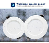 Dimmable Waterproof LED Downlight 10 pcs AC220V 230V 5W 7W 9W 12W 15W 18W LED indoor Lamp Recessed LED Spot Light For Bathroom