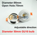 Led Downlight 2pcs Frame GU10 MR16 Halogen Led Spot Light Fixtures White Black Silver For Home