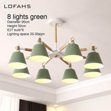 Modern LED Chandelier For Living Room Bedroom Dining Room Many Arm Loft Indoor Ceiling Suspendsion Chandelier Lighting Qdh6007