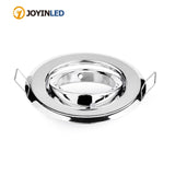 LED downlight GU10 MR16 round Chrome led spot light ceiling fixture trim ring fittings frame led Bulb Fixture Downlight Holder