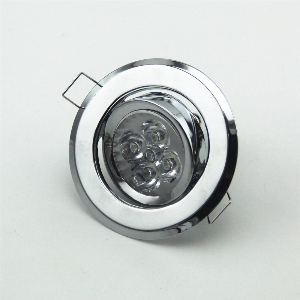 LED downlight GU10 MR16 round Chrome led spot light ceiling fixture trim ring fittings frame led Bulb Fixture Downlight Holder
