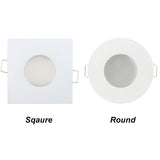 GU10 MR16 Fitting White Spot Light Shower Recessed Kit Downlight Frame Bathroom IP65 Round