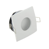 GU10 MR16 Fitting White Spot Light Shower Recessed Kit Downlight Frame Bathroom IP65 Round