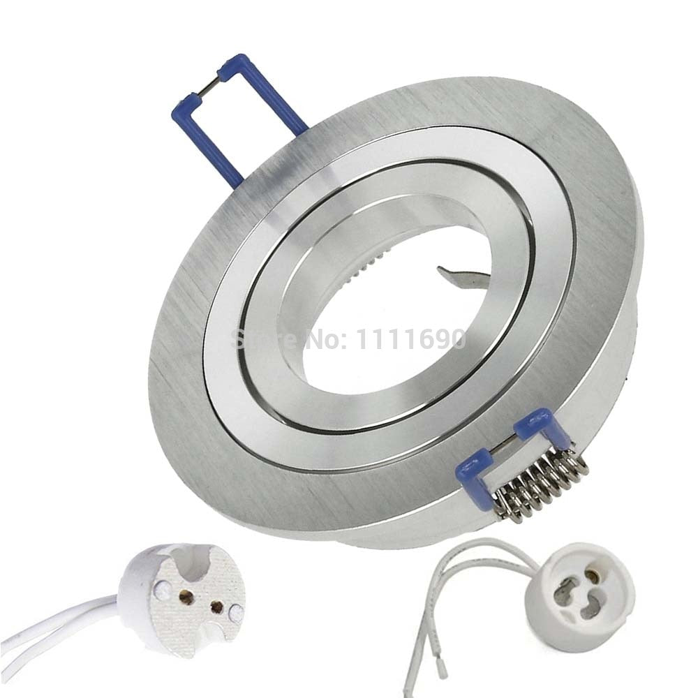 LED downlight Recessed SOPT LED Ceiling Downlight Dimmable led Downlight LED Spot Light Spot round metal satin GU10 MR16 socket