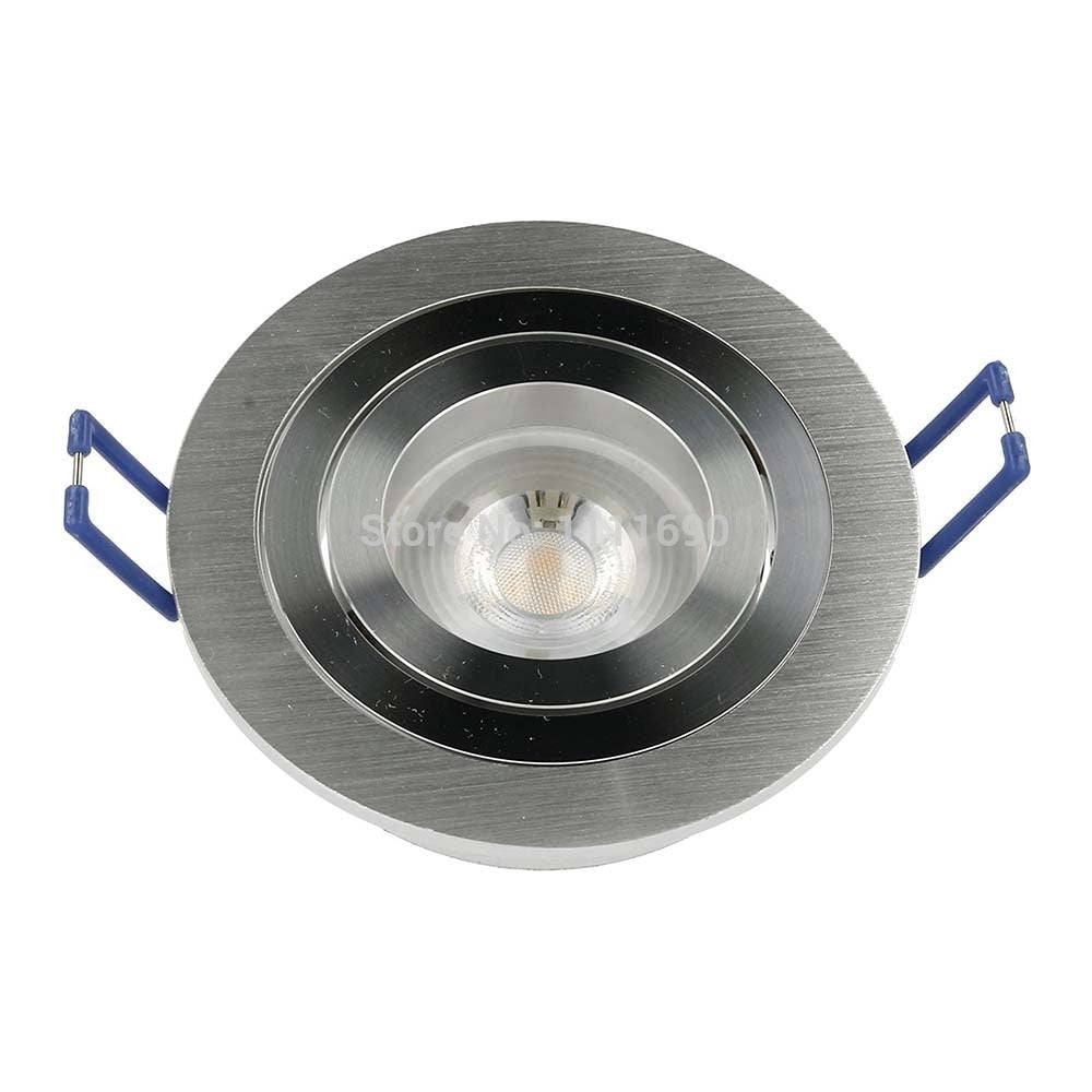 LED downlight Recessed SOPT LED Ceiling Downlight Dimmable led Downlight LED Spot Light Spot round metal satin GU10 MR16 socket