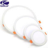 LED Panel Lights Ultrathin Surface Downlight 6W 8W 15W 20W 220V Square Round Panel Light White/Warm Indoor Bedroom LED Light