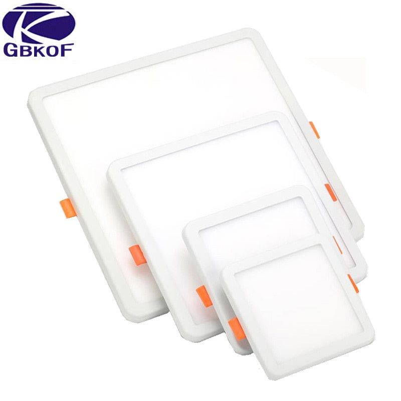 LED Panel Lights Ultrathin Surface Downlight 6W 8W 15W 20W 220V Square Round Panel Light White/Warm Indoor Bedroom LED Light