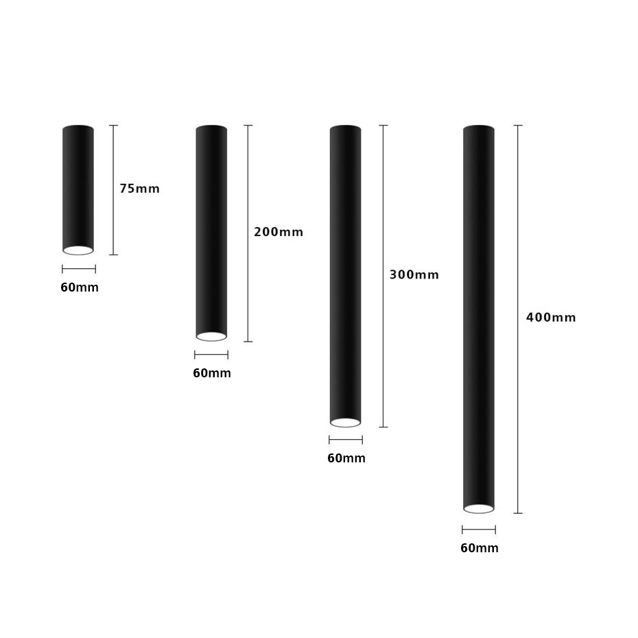 Modern Led Downlight Surface Mounted Spot Led Tube Kitchen Lighting 75mm/200mm Living Room Store Office Decoration Spot Light