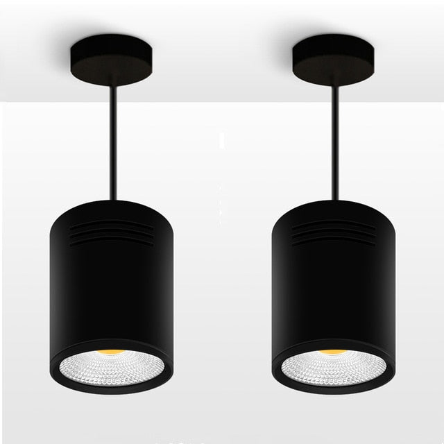 DBF LED Surface Mounted Ceiling Lamp with Wire Hanging 3W/5W/7W/10W/12W/15W White/Black AC85-265V Ceiling Spot Light Home Decor