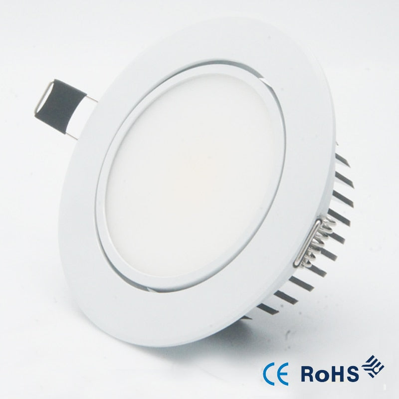 NEW 5W 9W 12W Dimmable Led downlight light COB Ceiling Spot Light 85-265V ceiling recessed Lights Indoor Lighting + LED driver