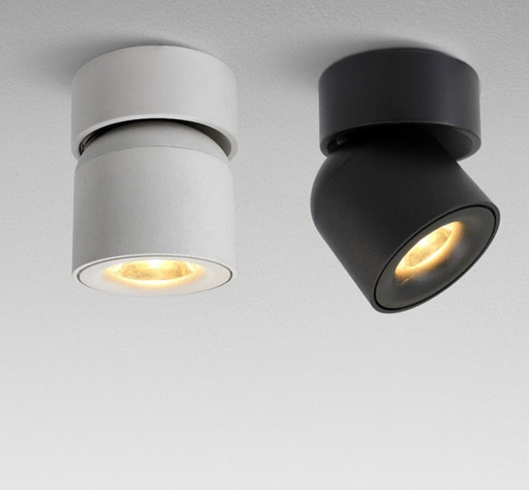 Led Surface Mounted Ceiling Downlight Adjustable 90 degrees Nordic Spot light for indoor Foyer , Living Room AC 90-260V