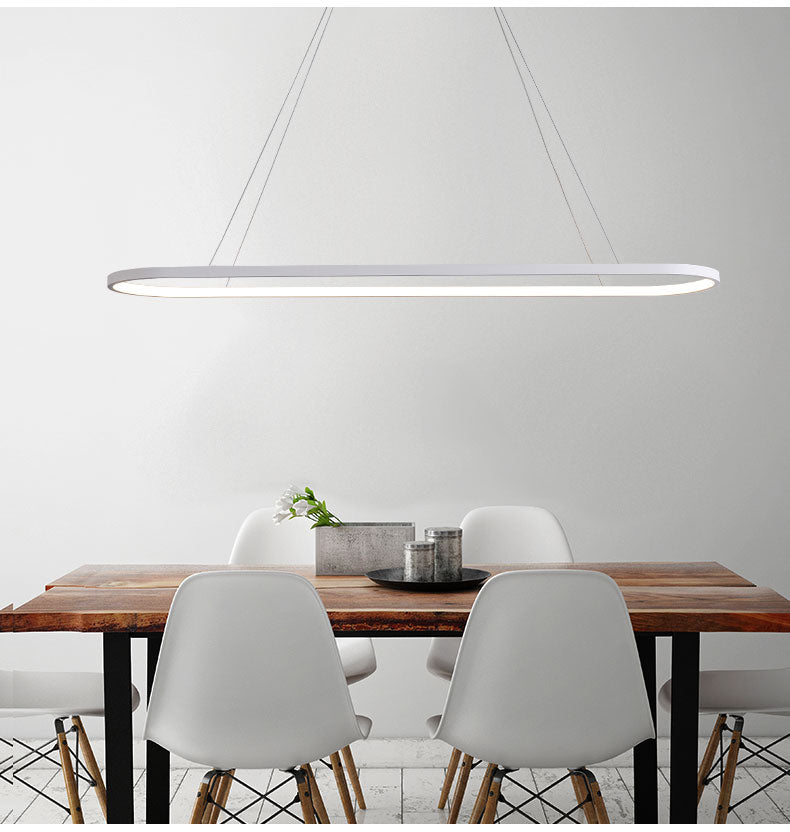 Modern Pendant Light LED Pendant Lamp White&amp;Black finished For Dining room Living room Kitchen Lighting Fixturs L120CM 90CM 69CM