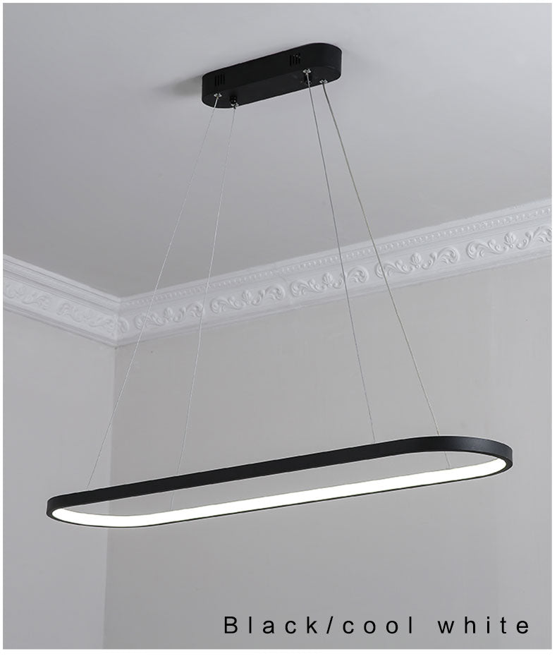 Modern Pendant Light LED Pendant Lamp White&Black finished For Dining room Living room Kitchen Lighting Fixturs L120CM 90CM 69CM