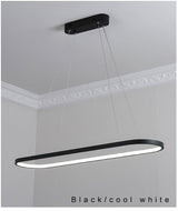 Modern Pendant Light LED Pendant Lamp White&Black finished For Dining room Living room Kitchen Lighting Fixturs L120CM 90CM 69CM