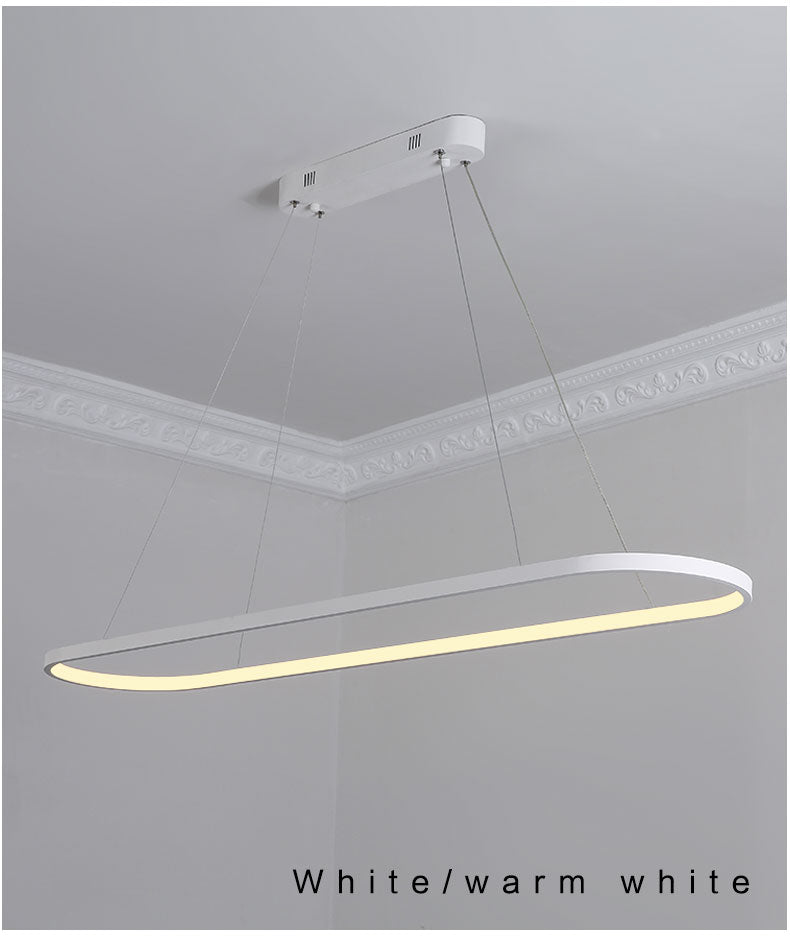 Modern Pendant Light LED Pendant Lamp White&Black finished For Dining room Living room Kitchen Lighting Fixturs L120CM 90CM 69CM