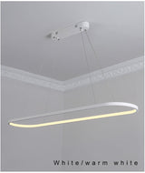 Modern Pendant Light LED Pendant Lamp White&Black finished For Dining room Living room Kitchen Lighting Fixturs L120CM 90CM 69CM