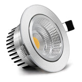 DBF Black/White Body Recessed LED Dimmable Downlight COB 6W 9W 12W 15W LED Spot Light LED Decoration Ceiling Lamp AC 110V/220V