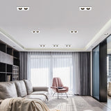 Anti-glare Square LED COB Recessed Downlight 14W 24W LED Ceiling Spot Light Kitchen Living room Indoor