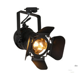 Nordic LED Wall Lights American Retro Country Loft Track Lamps Industrial Vintage Iron Bar Cafe Lighting Searchlight Fixtures