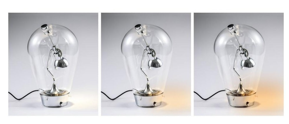 Light Bulb Shape Small Book Lamp Personality Magnet Study Lamp EU Plug/US Plug Adjustable Lighting Bar Art Shape of Light Bulb Decorative Lamps