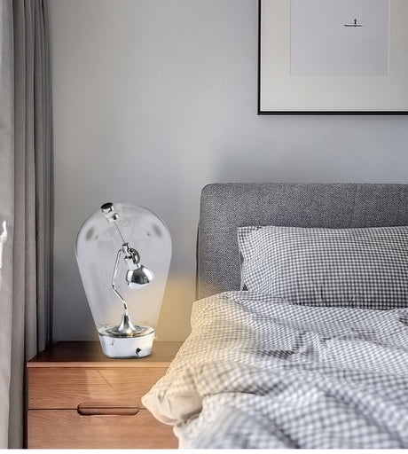 Light Bulb Shape Small Book Lamp Personality Magnet Study Lamp EU Plug/US Plug Adjustable Lighting Bar Art Shape of Light Bulb Decorative Lamps