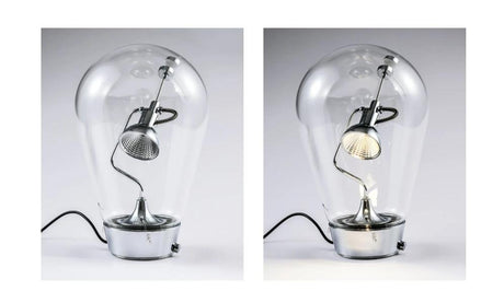 Light Bulb Shape Small Book Lamp Personality Magnet Study Lamp EU Plug/US Plug Adjustable Lighting Bar Art Shape of Light Bulb Decorative Lamps