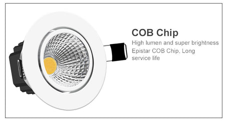  Super Bright Recessed LED Dimmable Downlight COB 6W 9W 12W 15W LED Spot light LED decoration Ceiling Lamp AC 110V 220V