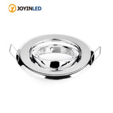 LED downlight GU10 MR16 round Chrome led spot light ceiling fixture trim ring fittings frame led Bulb Fixture Downlight Holder