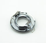 LED downlight GU10 MR16 round Chrome led spot light ceiling fixture trim ring fittings frame led Bulb Fixture Downlight Holder