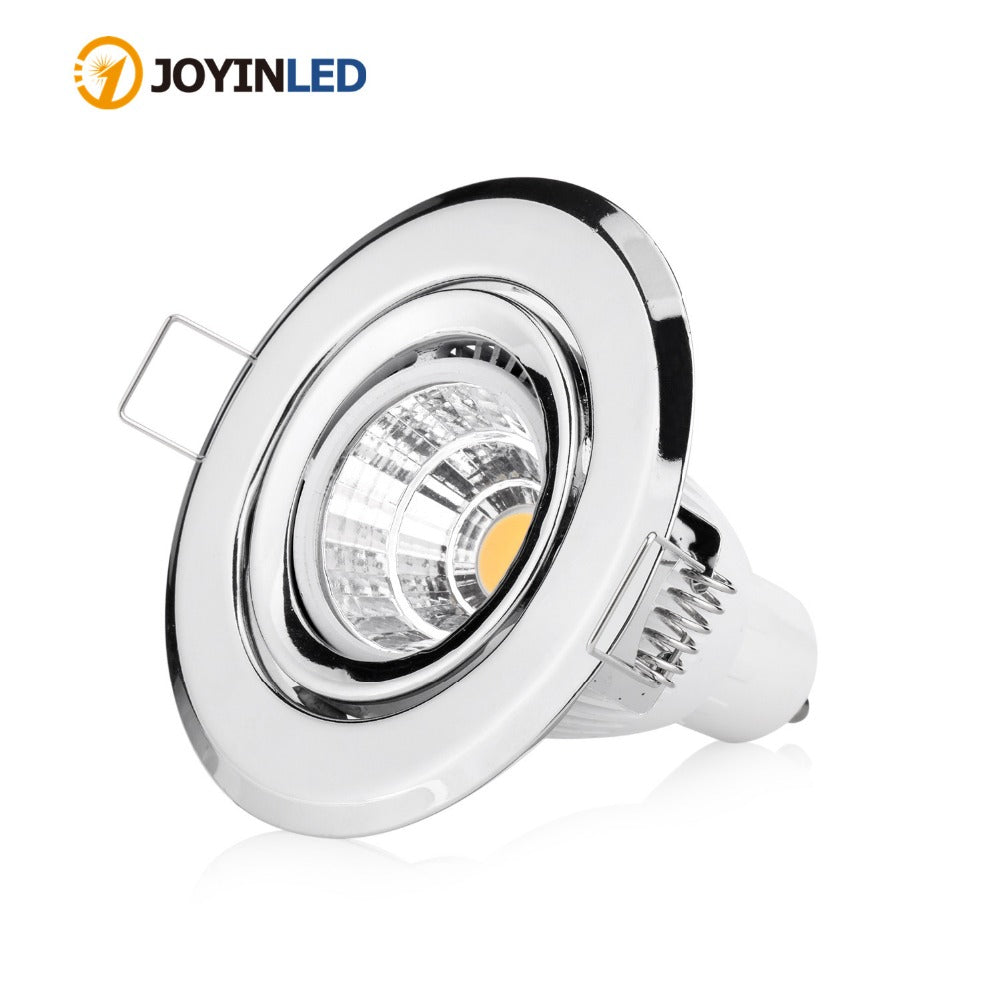 LED downlight GU10 MR16 round Chrome led spot light ceiling fixture trim ring fittings frame led Bulb Fixture Downlight Holder