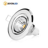 LED downlight GU10 MR16 round Chrome led spot light ceiling fixture trim ring fittings frame led Bulb Fixture Downlight Holder