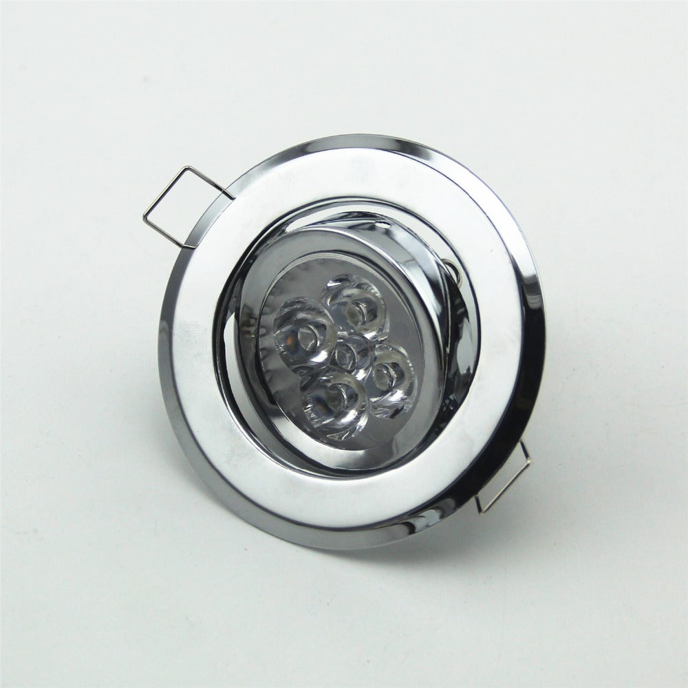 LED downlight GU10 MR16 round Chrome led spot light ceiling fixture trim ring fittings frame led Bulb Fixture Downlight Holder