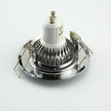 LED downlight GU10 MR16 round Chrome led spot light ceiling fixture trim ring fittings frame led Bulb Fixture Downlight Holder
