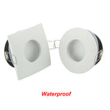 GU10 MR16 Fitting White Spot Light Shower Recessed Kit Downlight Frame Bathroom IP65 Round