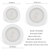Mini LED Downlight Ultra-thin 3W 5W 7W 220V Surface Mounted Lamp Panel Light Indoor Lighting Closet Cabinet Spot light