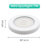 Mini LED Downlight Ultra-thin 3W 5W 7W 220V Surface Mounted Lamp Panel Light Indoor Lighting Closet Cabinet Spot light