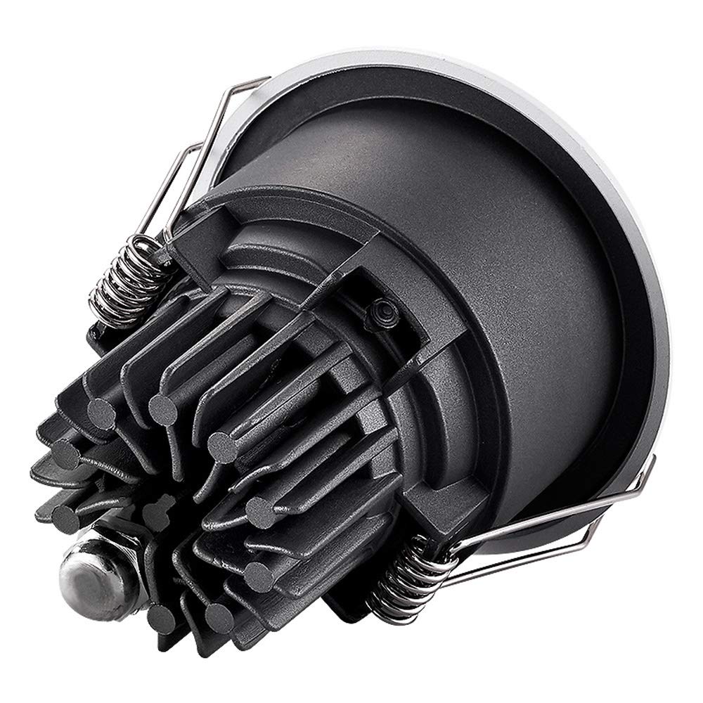 Deep Anti-Glare LED 12W Recessed Dimmable Downlight IP65 Waterproof Anti-Fog Bathroom Kitchen Home Recessed Spotlight 75-80mm