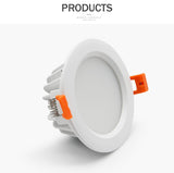 DBF Black/White IP65 Waterproof Recessed LED Downlight SMD5730 5W 7W 9W 12W 15W Spot Light Bathroom Ceiling Lamp AC 110V/220V