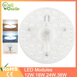 LED Downlights 12W 18W 24W 36W AC220V 240V led Lamps mini LED Module Lighting Source Round Bedroom Kitchen Indoor Lighting
