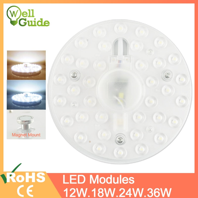 LED Downlights 12W 18W 24W 36W AC220V 240V led Lamps mini LED Module Lighting Source Round Bedroom Kitchen Indoor Lighting