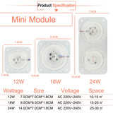 LED Downlights 12W 18W 24W 36W AC220V 240V led Lamps mini LED Module Lighting Source Round Bedroom Kitchen Indoor Lighting