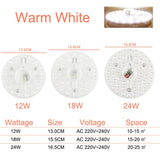 LED Downlights 12W 18W 24W 36W AC220V 240V led Lamps mini LED Module Lighting Source Round Bedroom Kitchen Indoor Lighting