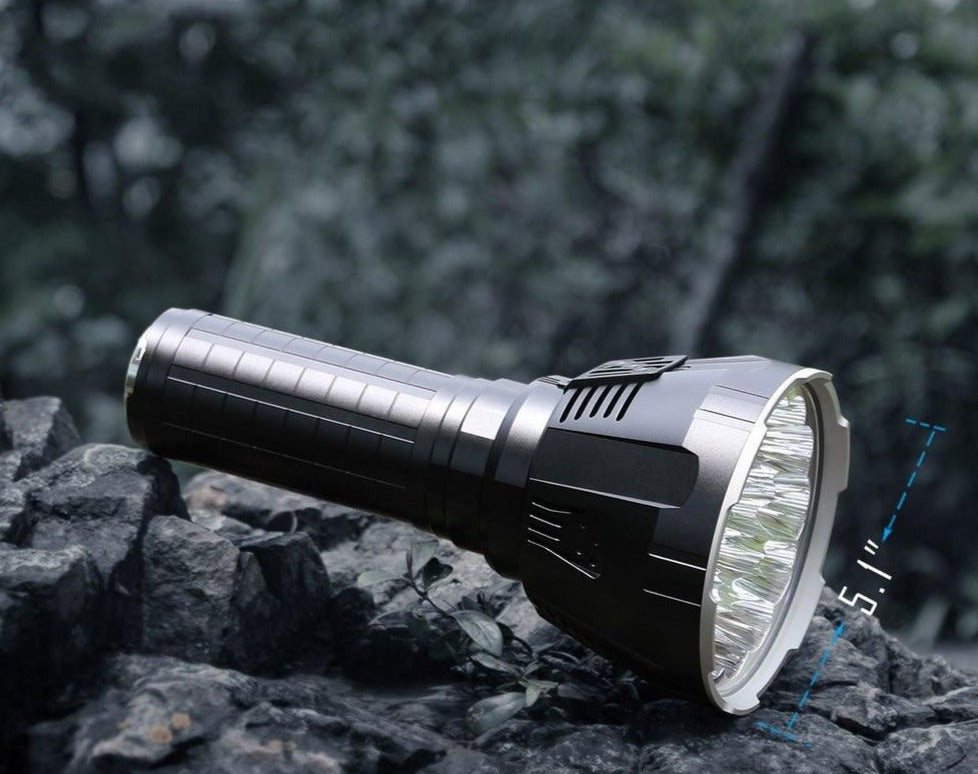 LED Flashlight 36000LM Waterproof Powerful Flashlight with 21700 Battery for Hunting brightest LED for Flashlight