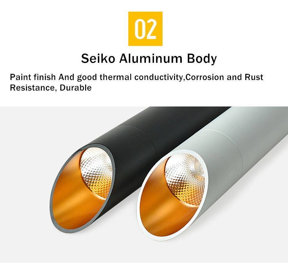 LED Surface Mounted Downlight 7W Ceiling lamps Kitchen Bedroom Pipe Tube LED Lamp 220V 110V Indoor LED Spot Lighting