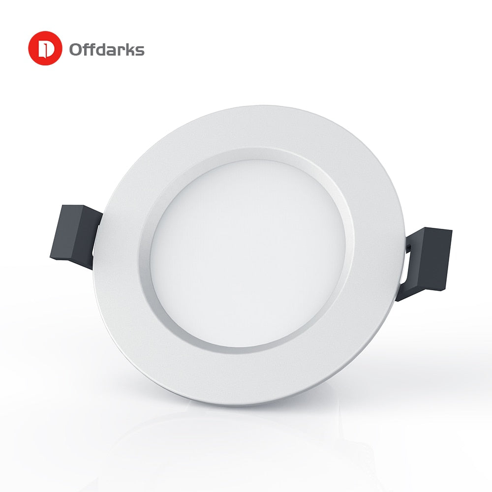OFFDARKS Smart downlight embedded APP &amp; WiFi control 5W 9W dimmable living room kitchen bathroom KTV LED downlight