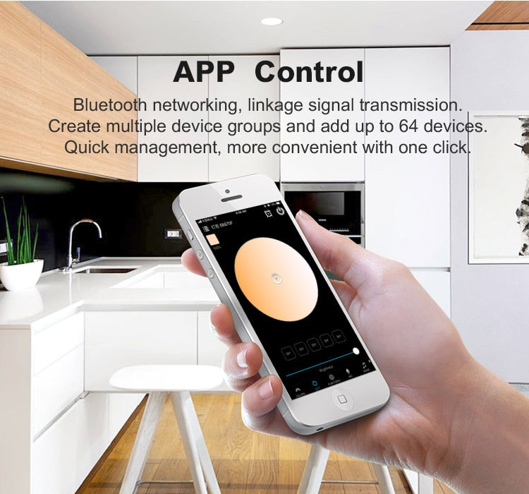 OFFDARKS Smart downlight embedded APP & WiFi control 5W 9W dimmable living room kitchen bathroom KTV LED downlight