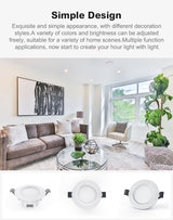OFFDARKS Smart downlight embedded APP & WiFi control 5W 9W dimmable living room kitchen bathroom KTV LED downlight