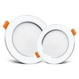 Silver White Led Downlight lights 12W 9W 7W spot led lights Warm White Natural White Ceiling Lamp Home Indoor recessed led down