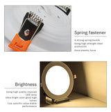 Silver White Led Downlight lights 12W 9W 7W spot led lights Warm White Natural White Ceiling Lamp Home Indoor recessed led down