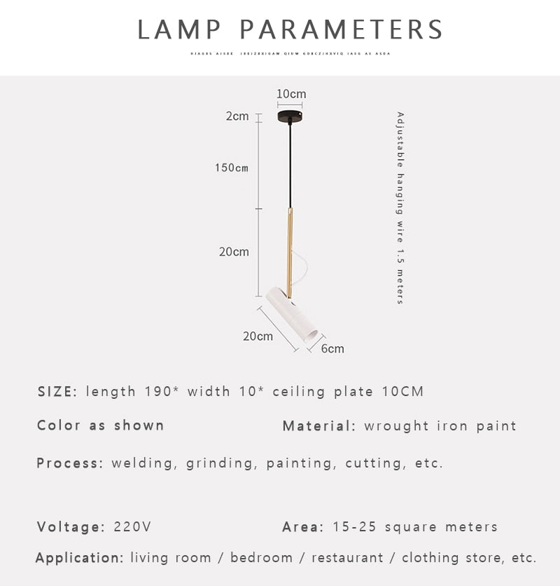 LED Pendant Light Bedside Pendant Down Light Hanging Kitchen Suspension Lamp LED Spot Lighting LED Down Light Adjustable